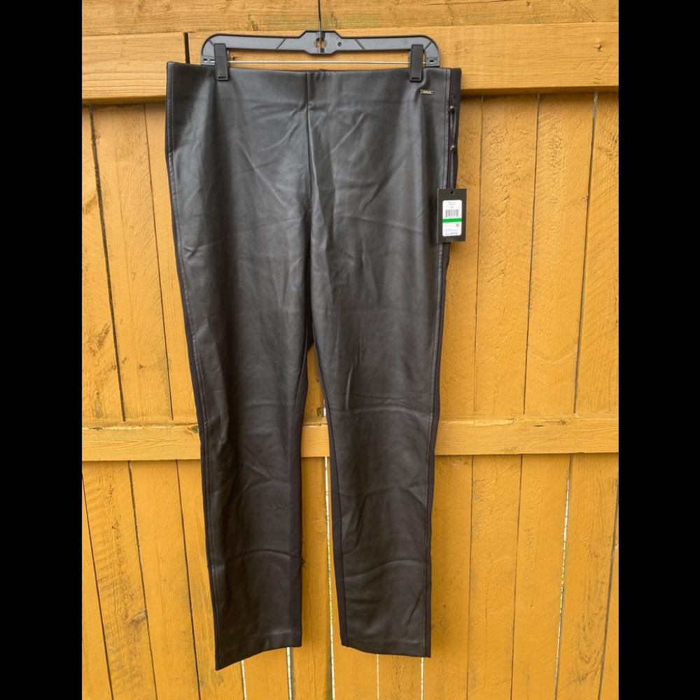 NWT DKNY faux leather pants